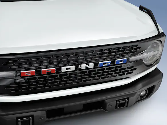 Bronco 2021-2025 TufSkinz® Red/White/Blue Grille Lettering Main Image