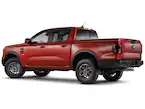 Ranger 2019-2025 SuperCrew Smoke Low Profile Side Window Deflectors Main Image
