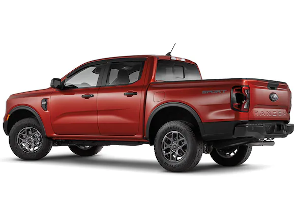 Ranger 2019-2025 SuperCrew Smoke Low Profile Side Window Deflectors Main Image