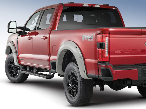 Super Duty 2023-2025 Bushwacker Pocket Style Fender Flare Kit Unassembled 4-Piece Kit - PRIMED / PAINTABLE Main Image