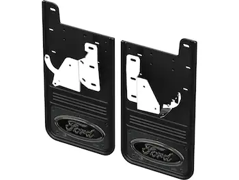 Super Duty 2023-2025 Gatorback Rear Splash Guards Ford Oval Gunmetal