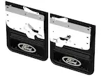 Super Duty DRW 2023-2025 Gatorback Rear Splash Guards w/Black Ford Oval and Black Surround Main Image