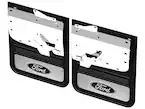 Super Duty DRW 2023-2025 Gatorback Rear Splash Guards w/Black Ford Oval and Stainless Surround Main Image