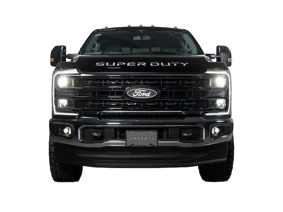 Super Duty 2023-2025 Front Lighted Ford Oval Halogen for Vehicles with Front Camera Main Image