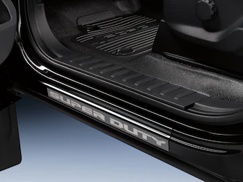 Super Duty 2023-2025 Putco® Black Platinum Stainless Steel Door Sill Plates 2pc Kit