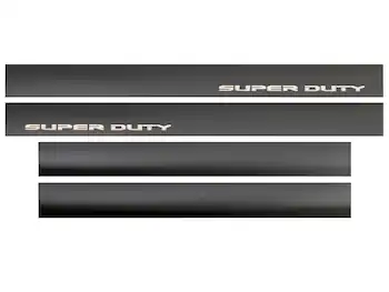 Super Duty 2023-2025 Putco® Black Platinum Stainless Steel Door Sill Plates 4 pc Kit
