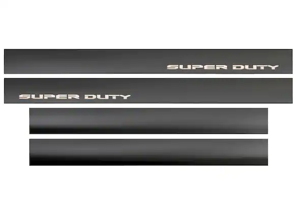 Super Duty 2023-2025 Putco® Black Platinum Stainless Steel Door Sill Plates 4 pc Kit Main Image