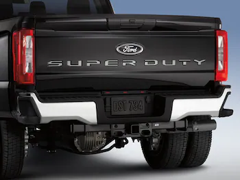 Super Duty 2023-2025 Putco® Black Platinum Stainless Steel Tailgate Lettering For Vehicles w/o Tailgate Applique