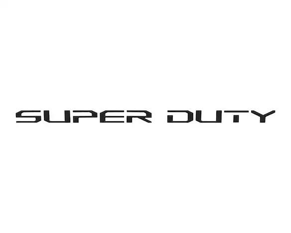 Super Duty 2023-2025 Matte Black Hood Lettering Main Image