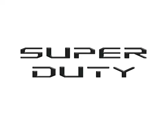 Super Duty 2017-2022 Matte Black Hood Lettering Main Image
