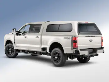 Super Duty® 2023 Leer Group Stone Gray Cab High Bed Cap w/o Roof Rack for 6.75 Bed, Paint Code D1 - NON-RETURNABLE