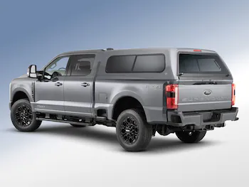 Super Duty® 2023-2024 Leer Group Iconic Silver Cab High Bed Cap w/o Roof Rack for 6.75 Bed, Paint Code JS - NON-RETURNABLE