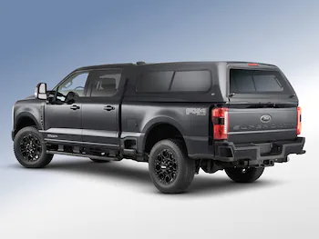 Super Duty® 2023-2025 Leer Group Carbonized Gray Cab High Bed Cap w/o Roof Rack for 6.75 Bed, Paint Code M7 - NON-RETURNABLE