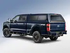 Super Duty® 2023-2025 Leer Group Antimatter Blue Cab High Bed Cap w/o Roof Rack for 8.0 Bed, Paint Code HX - NON-RETURNABLE Main Image