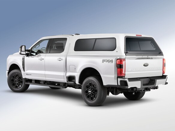 Super Duty® 2023-2025 Leer Group Oxford White Cab High Bed Cap w/o Roof Rack for 8.0 Bed, Paint Code Z1- NON-RETURNABLE Main Image