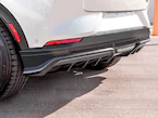 Mustang Mach-E 2021-2025, Air Design® Satin Black Rear Bumper Fascia Diffuser Kit Main Image