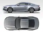 Mustang 2024-2025 Black Cascading Rain Graphic Kit Main Image
