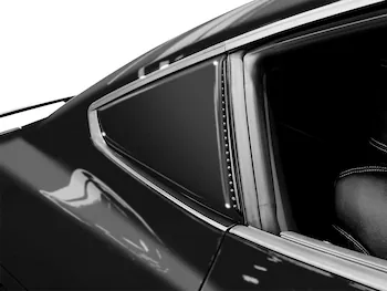 Mustang 2024-2025 Air Design® Absolute Black Quarter Window Scoop Kit (Coupe)
