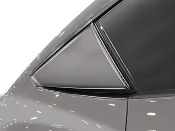 Mustang 2024-2025 Air Design® Carbonized Gray Quarter Window Scoop Kit (Coupe)