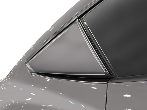 Mustang 2024-2025 Air Design® Carbonized Gray Quarter Window Scoop Kit (Coupe) Main Image