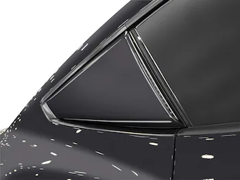 Mustang 2024-2025 Air Design® Dark Matter Gray Quarter Window Scoop Kit (Coupe)
