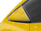 Mustang 2024-2025 Air Design® Yellow Splash Quarter Window Scoop Kit (Coupe) Main Image