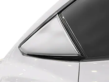 Mustang 2024-2025 Air Design® Oxford White Quarter Window Scoop Kit (Coupe)