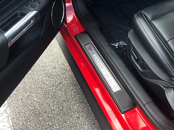 Mustang 2024-2025 Carbon Fiber Look Door Sill Plates