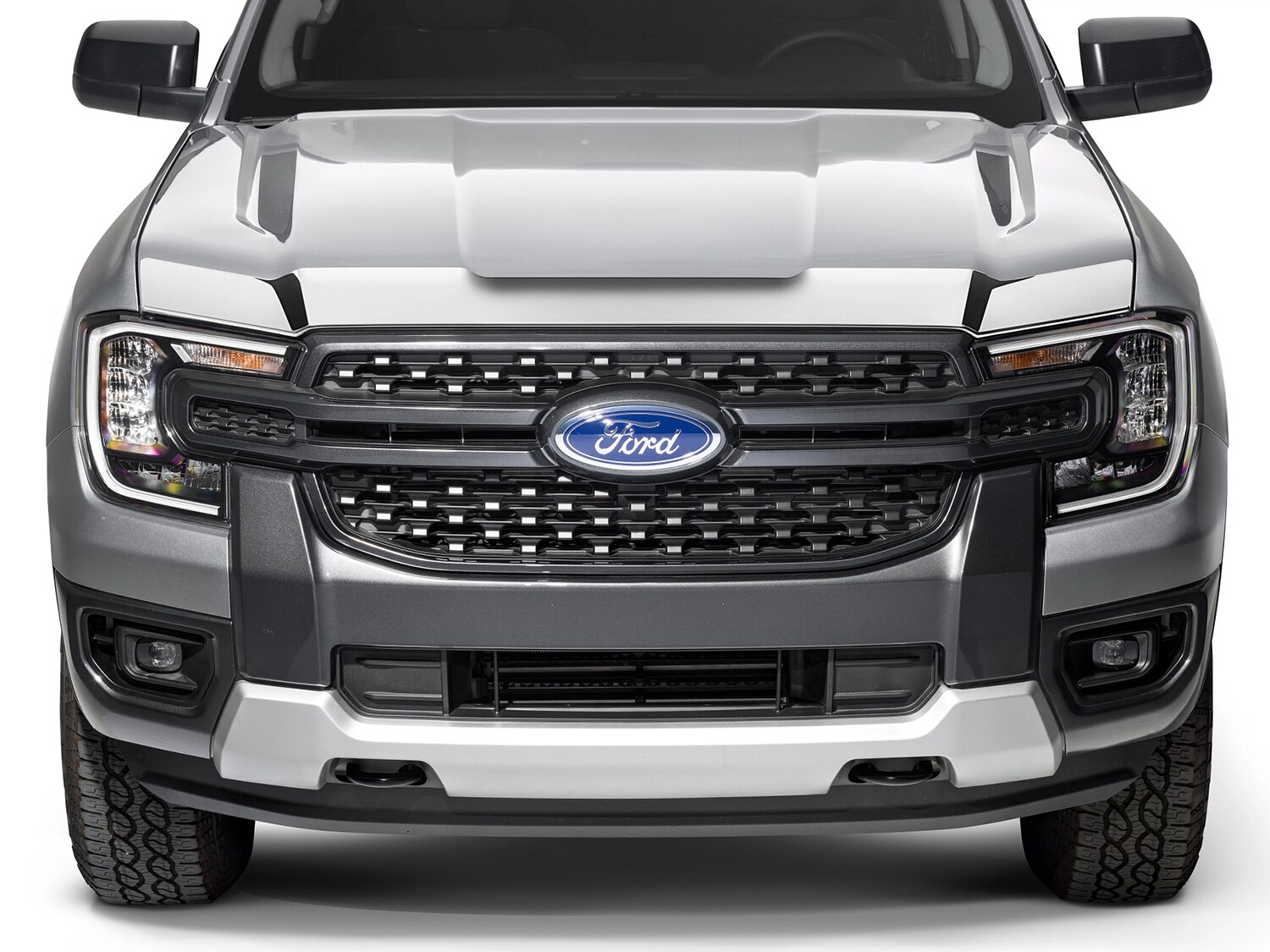 Auto Vent Shade [AVS] Aeroskin Hood Protector | Fits 2023-2024 Ford F-150 Lightning, Low Profile/Flush - Chrome | 622223, Bug & Hood Shields - Canada Bug Deflector Hood
