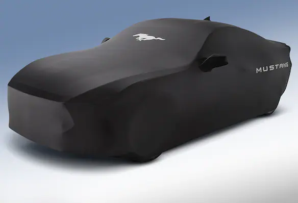 Mustang 2024-2025 Coverking® Black Full Vehicle Indoor Cover for Black Pack Coupe with low Spoiler Main Image