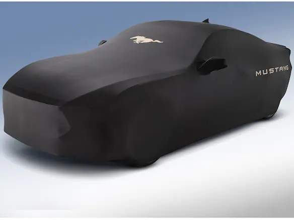 Mustang 2024-2025 Coverking® Black Full Vehicle Indoor Cover for Bronze Pack Coupe with Low Spoiler Main Image