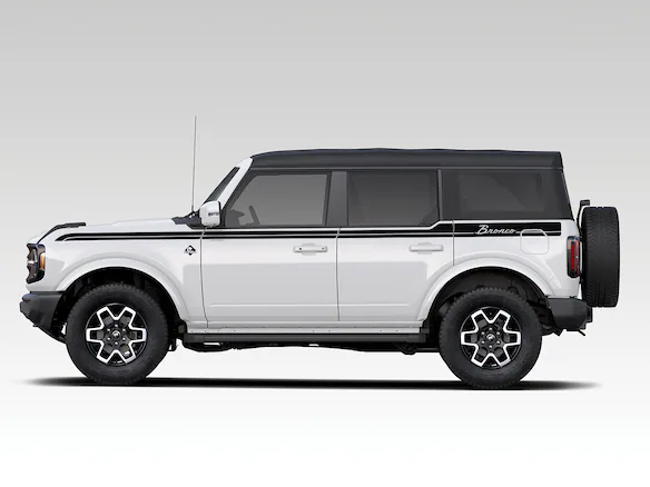 Bronco 4 Door 2024-2025 Ford Custom Graphics - Classic Stripe - Black Main Image