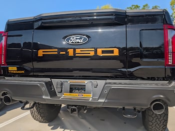 F-150 2024 Tailgate Lettering - Electric Spice for Pro Access Tailgate