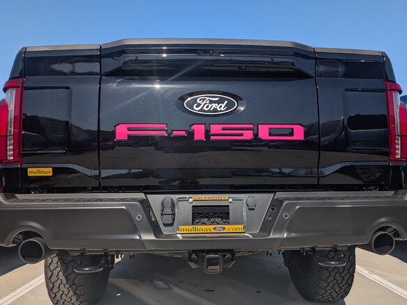 F-150 2024 Tailgate Lettering - Pink for Pro Access Tailgate Main Image