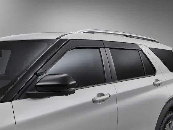 Explorer 2020-2025 Smoke Low Profile Side Window Air Deflectors Main Image