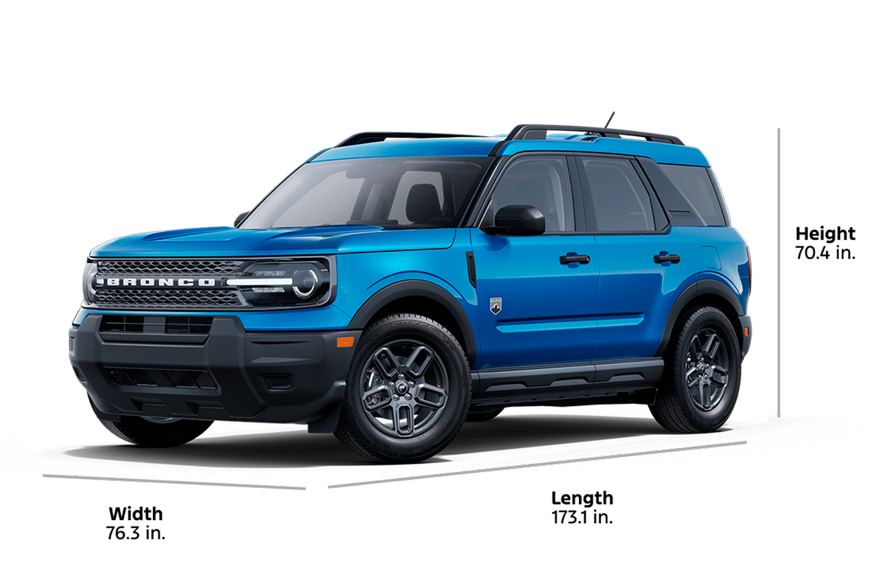 2025 Ford Bronco Sport® Big Bend® model shown in 3/4 profile