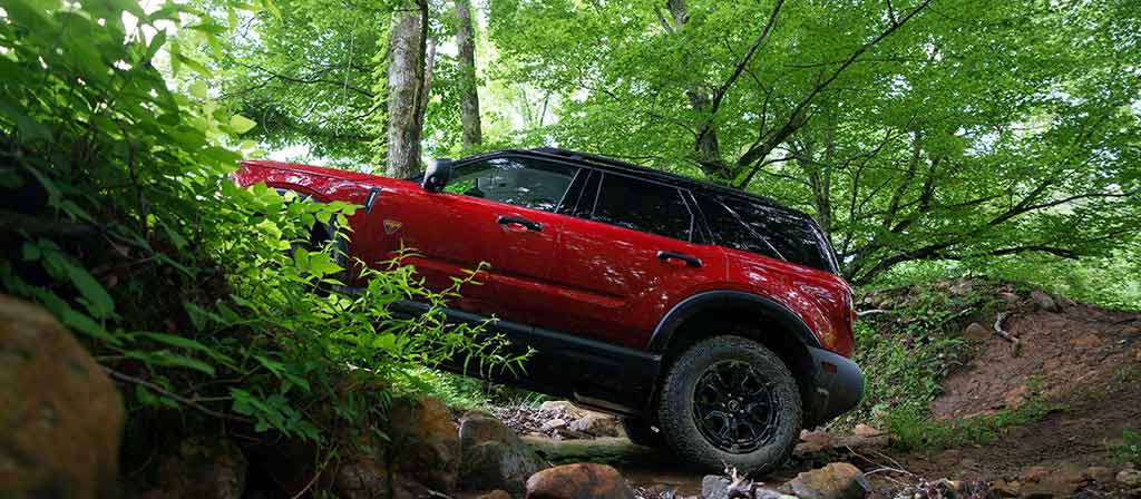 2026 Ford Bronco Sport® being driven up a rocky hill