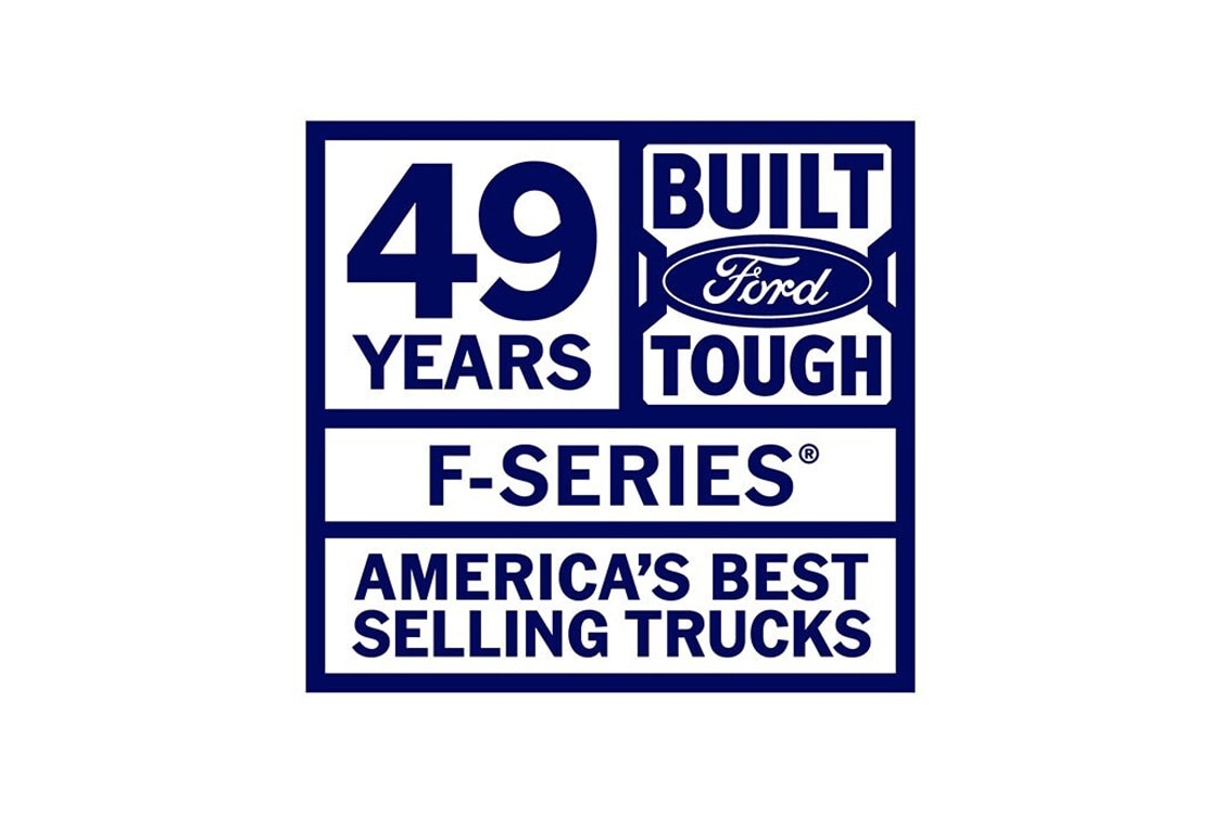 F-series bestselling trucks in America logo
