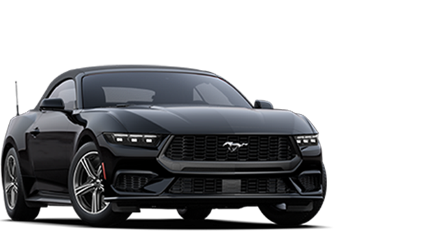 2025 Shadow Black Ford Mustang Convertible