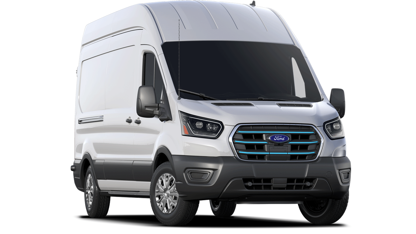 2025 Ford E-Transit Cargo Van in Oxford white