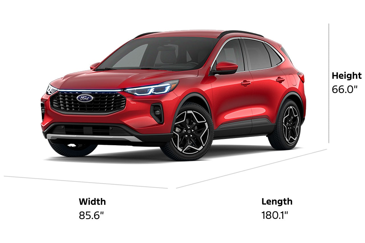 2026 Ford Escape® Platinum™ model dimensions
