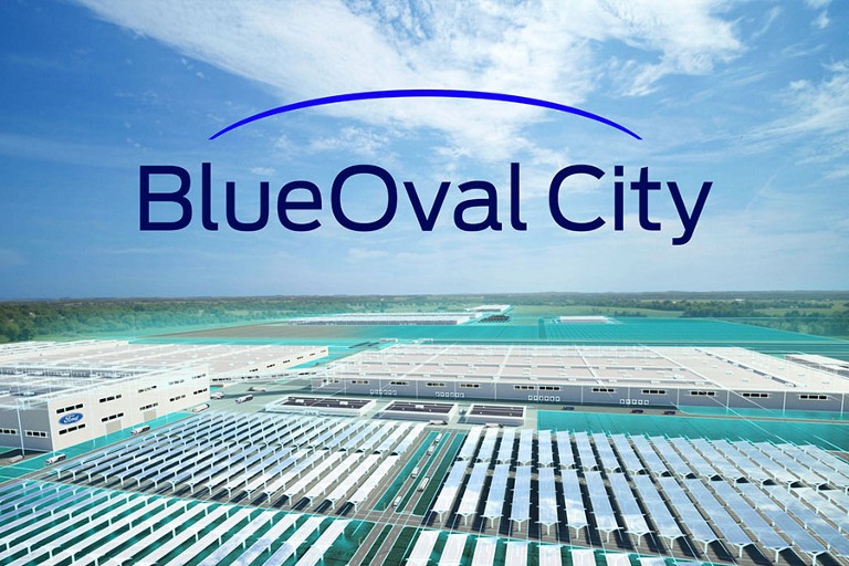 An illustration of BlueOval City