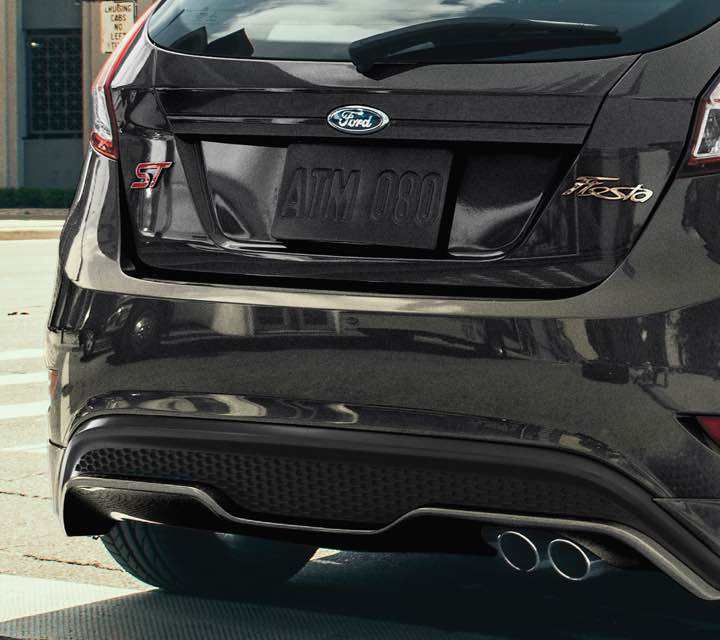 Liftgate spoiler on the 2019 Fiesta ST