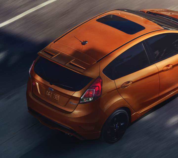 Vista superior del Fiesta ST