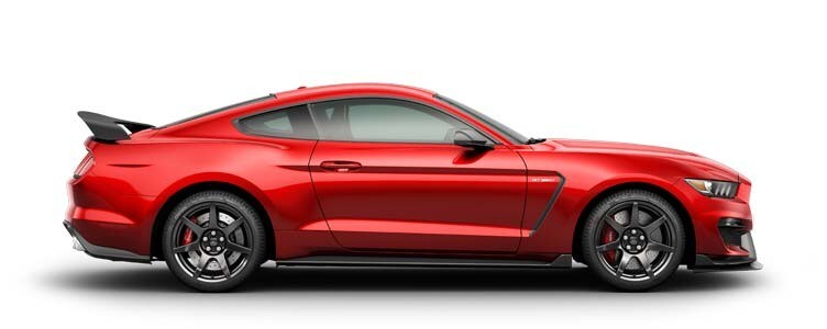 Ford Mustang GT350 2018 de perfil.