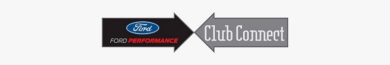 Ford Performance Club Connect logo with arrows