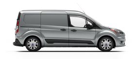 silver transit connect cargo van.