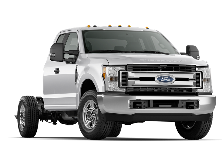 2017 Ford F-Series Super Duty Chassis Cab shown in Oxford White