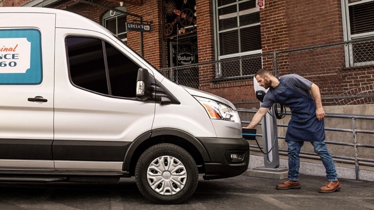 charging Transit Van