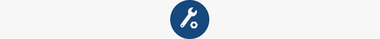 Graphic icon of a wrench and washer above a block of copy discussing how Ford supports their employees